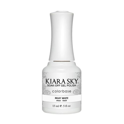 Kiara Sky Gel Polish-MILKY WHITE-G623