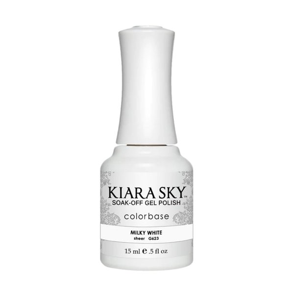 Kiara Sky Gel Polish-MILKY WHITE-G623