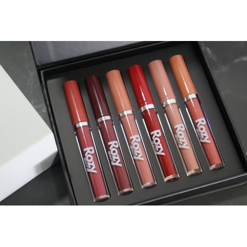 6-Piece Matte Liquid Lipstick Set - Long-Lasting, Highly Pigmented, Smudge-Proof, and Non-Drying Formula - Includes 6 Bold and Beautiful Shades