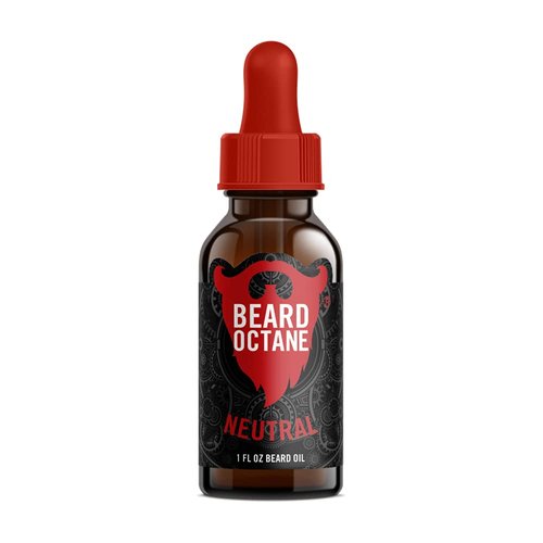 Beard Octane: Neutral - Natural Beard Oil w/Argan Oil - 1 Oz - Promotes Healthy Softer Beard Growth - Made in USA - Premium Handcrafted Beard Care - Stocking Stuffer Gift For Men Dad