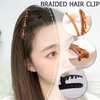 2Pcs Braided Hair Clips for Women,Multi Clip Hair Barrette,Hair Sectioning Clips,Duckbill Clip Hair Barrettes for Women Styling Sectioning Hair Accessories Clips and Barrettes Clips(Black+Brown)