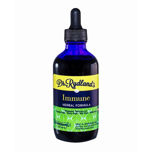 Dr. Rydland's Herbal Supplement | Created by KidsWellness | Safe and Effective for Infants to Adults| Immune | Colds, Flu, Bronchial and Croup Symptoms | 4 Ounce Bottle