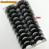 loladook 25 MM Lashes Mink 8D Volume Long Fluffy Mink Lashes D Curl Soft Big Dramatic Strip Fake Lashes 25mm Thick False Eyelashes Pack