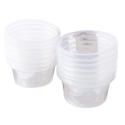 SLSON 100 Pack Gecko Food and Water Cups Gecko Ledge Cups Reptile Worm Bowl Mealworm Feed Feeder for Lizard Leopard Gecko Crested Gecko and Other Small Pets, 1 Oz