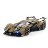 Toy Cars Model Lambo V12 Sports Race Car 1/24 Green Alloy Collectible Diecast Vehicles with Sound and Light