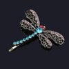 2PCS Vintage Rhinestone Hair Clips Hollow Dragonfly Graphics Hairpin Side Clip Alloy Barrettes Bobby Pin Hair Accessories Women Lady …