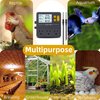 Reptile Temperature Controller with Timer, Day-Night Timer Thermostat, 3 Outlet Timer Thermostat for Grow Tent, Incubation, Snakes, Fish Tank, Heater, humidifiers, Ball Pythons, Bearded Dragon Tank