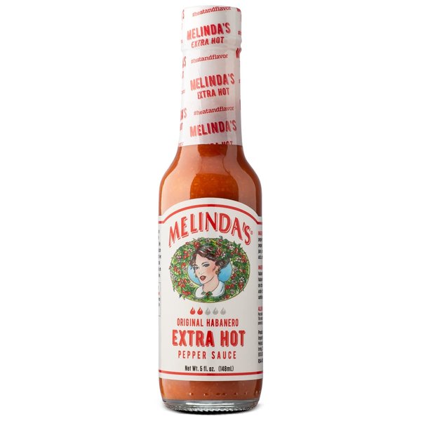 Melinda’s Original Habanero Extra Hot Sauce - Gourmet Habanero Hot Sauce - Made with Habanero Peppers, Carrots, Onion, Vinegar & Garlic - Keto, Kosher, Vegan, Gluten Free Hot Sauce - 5oz, 1 Pack