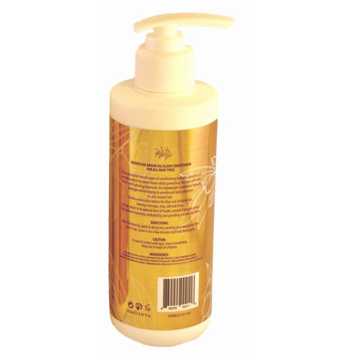 Marisa Carrera Moroccan Argan Oil Elixir Conditioner. Best Hair Conditioner for Damaged, Curly, Frizzy or Dry Hair.Safe for Color and Keratin Treated Hair.250 ml/ 8.45 fl.oz.
