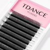 TDANCE YY Lash Extensions C Curl 0.07mm Thickness Volume Extension 4D Fans 8-15mm YY Lashes Long Lasting Easy Application Lashes Premade Fans Matte Black Lashes(YY, C-0.07,8-15mm)