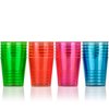 DecorRack 2 Oz Neon Shot Glasses, 24 Plastic Shot Cups, Disposable Party Cups, Mini Cups Shot Glasses (24 Pack)