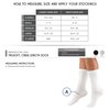 Truform Medical Compression Socks for Men and Women, 8-15 mmHg Crew Length to Mid-Calf, Black, Medium