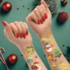 118PCS Christmas Temporary Tattoos for Kids，Fake Tattoos Sticker With Santa Claus Rudolph Christmas Tree Snowman Christmas Hat Stocking for Christmas Party Favors, Stocking Stuffer, Christmas Gift