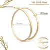 Gold Spiral Nose Ring Hoop - Handmade 14k Gold Double Spiral Nose Piercing - Thin Hypoallergenic 20 Gauge Wire 7mm Nose Piercing Jewelry