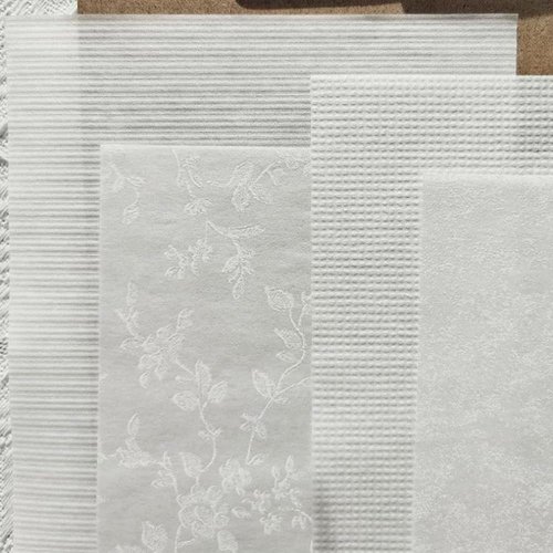 Diuhofart 20 Sheets Scrapbook Paper A5 Size Textured Papers, White Mulberry Art Paper Craft Materials for DIY Card Making, Collage,Decoupage, Junk Journaling Supplies
