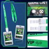 Tenceur 30 Pcs Video Game Party Favors VIP Lanyards Video Game ID Badge Holder VIP Pass Holder Tickets Invitation Gaming Party VIP Pass Lanyards for Gamer school Birthday Party Supplies