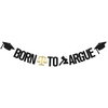 Born to Argue Banner,Congrats Lawyer Graduation Party Decorations,Class of 2024 Law School/Passed the Bar Graduation Party Supplies Gold Black