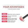 FLYEEO 12 PCS Nude Red Deep Red Brown Matte Lip Liner Pencil Set Waterproof Long Lasting Lip Liner Lipstick for Women