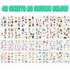 Temporary Tattoos For Kids, 400+ Mixed Styles Kids Tattoos Stickers Set,Mermaid/Dinosaur/Space For Boys And Girls, Glow Party Supplies Goody Bag Stuffers