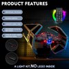 BrickBling Light Kit Compatible with Lego TIE Interceptor Building Kit (No Model), Remote Control Version Lights Compatible with Lego 75382