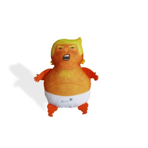 Donny Doll - Baby Donald Trump Blimp Plush Doll - Catnip Trump Toy, Baby Trump. Novelty Toy { Baby Trump Balloon Protest } Cat Toy/Gag Gift; White Elephant; Christmas Shelf Elf
