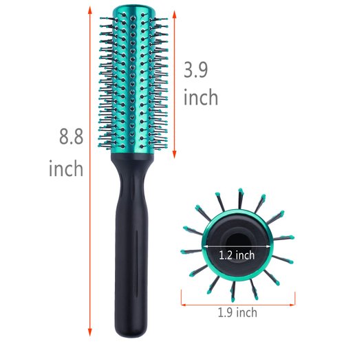 PERFEHAIR Round Hair Brush Blow Drying Curling HairBrush with Nylon Bristles