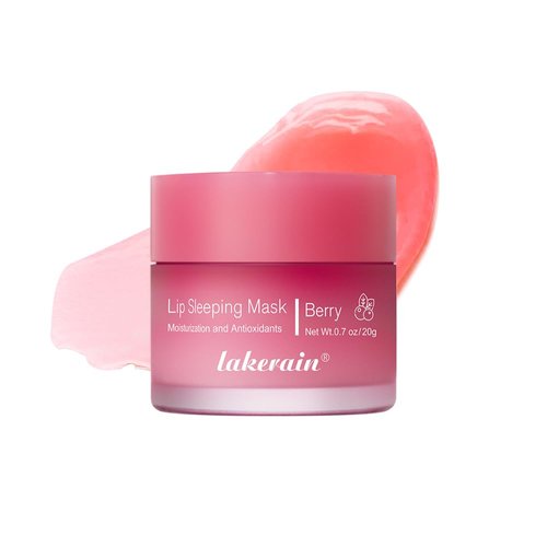 Lip Sleeping Mask,Night Lip Mask With Vitamin C,Lip Mask Overnight,Improves Dryness, Antioxidants,Nourishes and Hydrates,Brighten Lip Colour (02berry flavour)