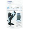 Truform Travel Compression Socks for Men and Women, 15-20 Knee High Over Calf Length, Brown, Small