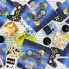 Video Game Party Decorations, 100 Pcs Video Game Napkins Blue Gaming Table Napkins Game On Lunch Napkins for Video Game Theme Party, Kids Birthday