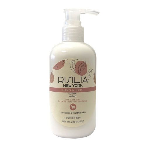 RISILIA Hand & Body Lotion with Goat Milk, 8 Oz, Made in USA & Cruelty-Free