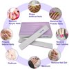 Nail Files (24 Pack), 100/180 Grit Emery Boards Nail File for Natural Nails and Acrylic Nails, Double Sided Emory Boards limas para unas acrilicas Profesional Fingernail Filer Reusable Manicure Gray