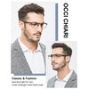 OCCI CHIARI Anti Blue Light Glasses for men - Computer Glasses Men - Black Eyewear Frame - Game Glasses for Men