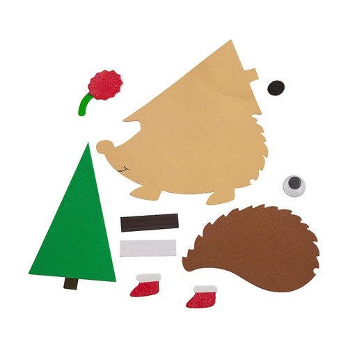 Fun Express Hedgehog & Tree Magnet Craft Kit - Makes 12