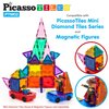 PicassoTiles 2pcs Mini Magnetic Tiles Expansion Car Truck Construction Set, Kids Building Magnet Bricks STEM & Learning Toys, Magnetic Add-ons,Car Toys, Toddler Preschool 3 years and up boys and girls