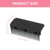 Flat Iron Comb Attachment, New Flat Iron Hair Straightener Comb Attachment, Clip On Accessory for Home and Salon Hair Styling Tool(COLOR:Black)