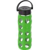 Lifefactory 22-Ounce BPA-Free Glass Water Bottle with Classic Cap and Protective Silicone Sleeve, Moss