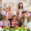9Pcs Sunflower Birthday Party supplies set Honeycomb Centerpieces Double Sided Table Topper for Sunflower Birthday Party Decorations (Sunflower)