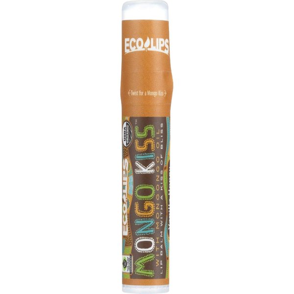 ECO LIPS Organic Mongo Kiss Vanilla Honey Lip Balm, 0.25 OZ
