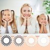 40 Pieces Snap Hair Clips Grip Hair Clips Metal Hair Barrettes for Women Snap Clips Double Hair Clip Pins Women Hair Accessories for Women Hair Making Salon(Black, Dark Brown, Beige, Cream)