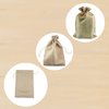 QIANHAILIZZ 10 Pack 8 x 12 Inch Linen Drawstring Bags Burlap Jewelry Gift Pouch Candy Pouch Flax Drawstring Wedding Favor Bags