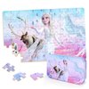 Puzzles for Kids Ages 4-8,Kids Puzzles in a Metal Box,Winter Princess Snowman Deer Horse Puzzles,Kids Boys Girls Learning Educational Puzzles Packed in Tin Box,60 Pieces