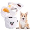 Leadigol 1Set Simulation Toilet Paper Pet Toy,Toilet Paper Plush Toy Tissue Roll Design Interactive Puppy Toy Dog Chew Toys for Pet