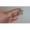 Small silver hammered metal star alligator hair claw clip clamp fine hair