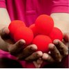 he andi 1.75 inch Red Sponge Soft Ball Close-Up Magic Street Classical Comedy Trick Props (12PC)