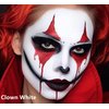 Go Ho Clown White Face Paint Washable,Water Based Cream White Body Paint,White Face Painting Highly Pigmented,Smooth,Halloween Cosplay SFX Mime Vampire Skeleton Zombie Makeup