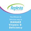 Replesta 50,000 IU Vitamin D3 Cholecalciferol, for Vitamin D Deficiency, Once-Weekly Chewable Wafer, Non-GMO, Natural Orange Flavor, 4 Count (Pack of 1)