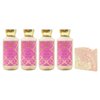 Bath & Body Works Bubbly Rose 4 Pack 24 Hour Moisture Body Lotion Set with a Himalayan Salts Springs Sample Soap