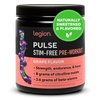 LEGION Pulse Pre Workout Supplement - All Natural Nitric Oxide Preworkout Drink to Boost Energy, Creatine Free, Naturally Sweetened, Beta Alanine, Citrulline, Alpha GPC (Caffeine Free Grape)