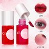 4 Colors Lip Tint Stain Set, Watery Lip Tint Mini Liquid Matte Lipstick, Lip Stain Long Lasting Waterproof, Korean Lip Gloss Moisturizing Natural, Multi-Use Lip and Cheek Tint, Lightweight Non-sticky