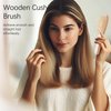 Wooden Paddle Hair Brush, Portable Cartoon Comb, Airbag Wood Massage Comb, Mini Travel Hairbrush for All Hair Types